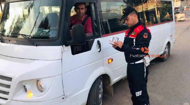 Jandarmadan servis araçları denetimi