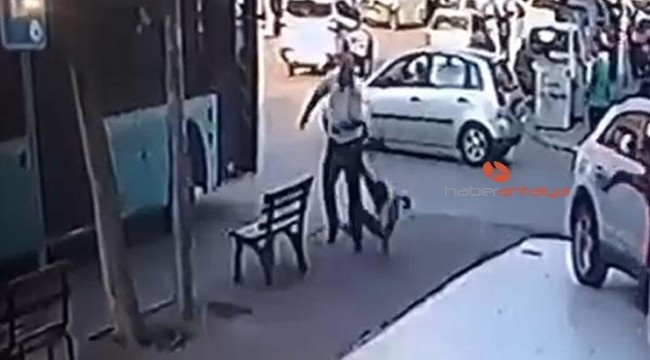 Otobüs şoförü aracına asılan patenli çocuğu , esnaf da onu dövdü