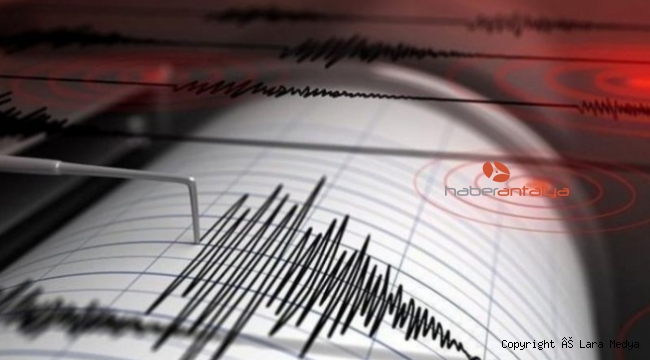 Akdeniz'de 3 büyüklüğünde deprem