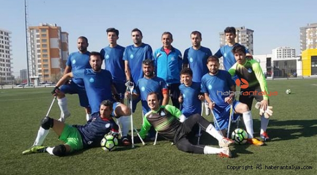 Ampute futbolda Antalya, 3 puanı 6 golle kazandı