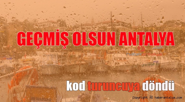 Antalya Meteoroloji Bölge Müdürlüğü tarafından Antalya için "kırmızı kodlu" uyarının kaldırıldığı açıklandı
