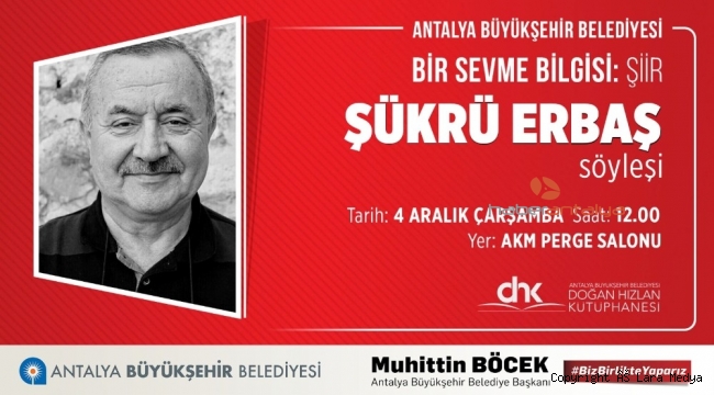 Büyükşehir Şükrü Erbaş'ı okurlarıyla buluşturacak