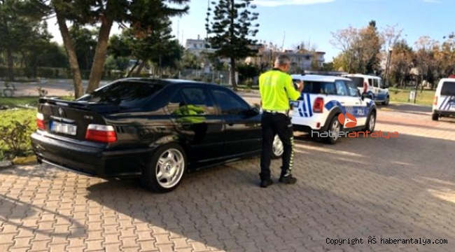 Drift yapan sürücüye 5 bin lira ceza verildi, ehliyetine el konuldu