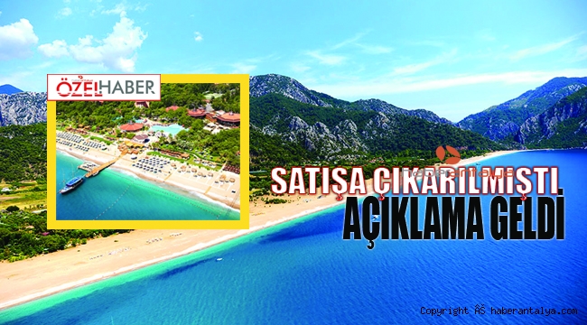 Kemer Martı Myra'dan Otel Şatışına Yönelik Açıklama Geldi