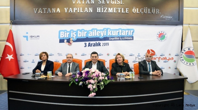 Kepez'den engelliler gününde örnek proje