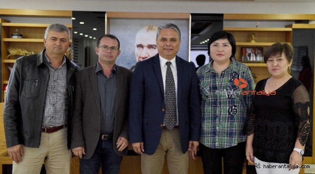 Kırgız Derneğinden Başkan Uysal'a ziyaret