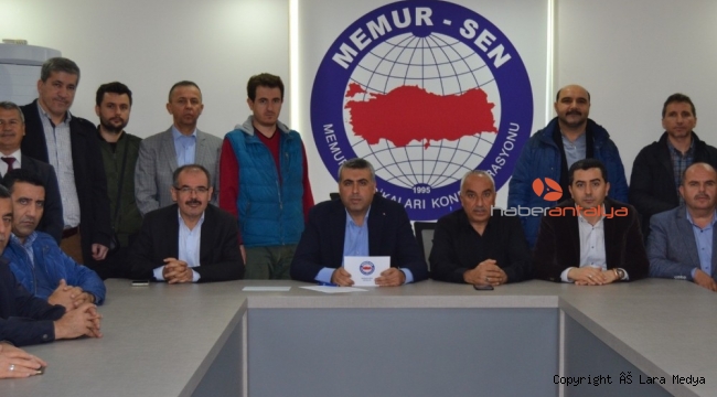 Memur- Sen Antalya Temsilcisi Çoban: 'Emperyalizmi mazlumların dayanışması durdurur'