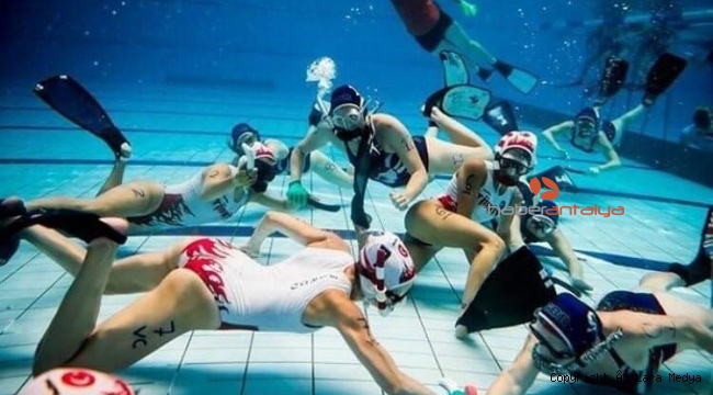 Sualtı hokey takımları Antalya'da kamp yaptı