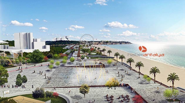 2020 model Konyaaltı sahili