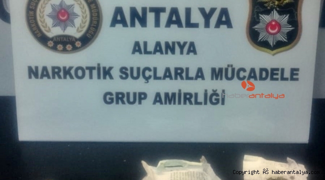 Alanya'da şüpheli araçtan uyuşturucu çıktı