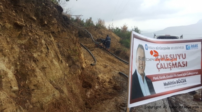 Gündoğmuş Güneycik'in içme suyu sorunu çözülüyor