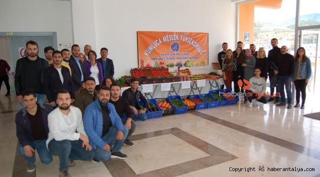 Kumluca'da seracılık programı öğrencileri sebze tanıtım haftası
