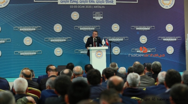 Muhittin Böcek, AESOB'un toplantısına katıldı
