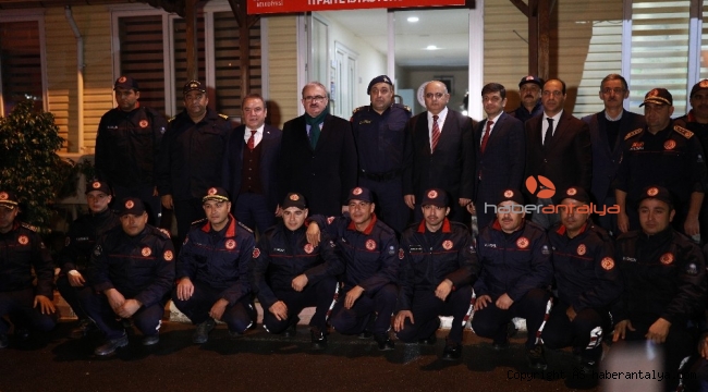 Vali Karaloğlu'dan itfaiyeye yeni yıl ziyareti