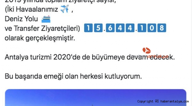 Vali Karaloğlu'ndan rekor paylaşımı: "15 milyon 644 bin 108"
