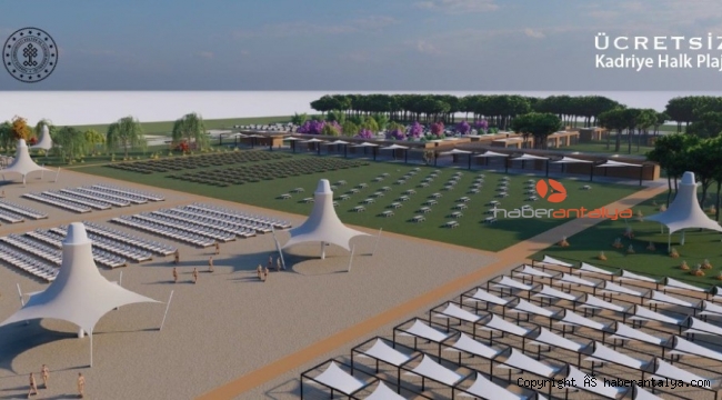 Belek'te bu yaz iki ücretsiz halk plajı hizmete girecek