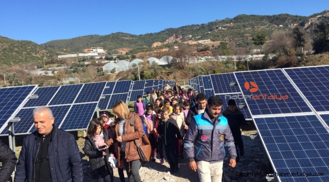 Çevreci öğrenciler GES ile tanıştı