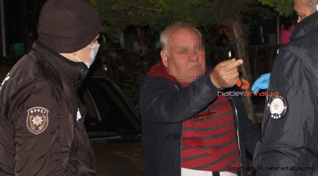 67 yaşındaki alkollü vatandaş polise zorluk çıkarttı !