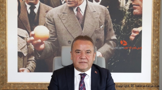 Başkan Böcek'ten 6 Mart Atatürk'ün Antalya'ya geliş mesajı