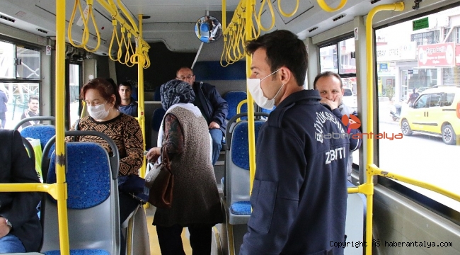 Toplu taşımada 'korona' denetimi