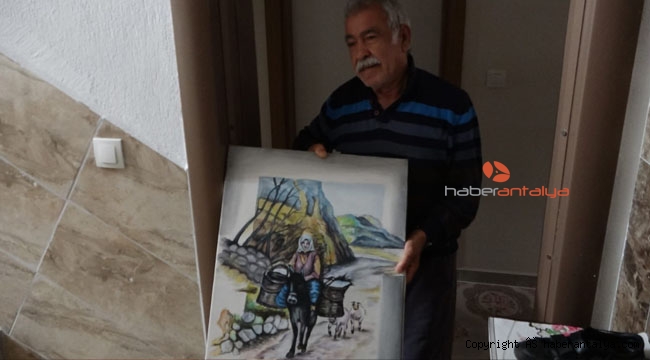 112'den malzeme siparişi veren ressam, tablo hediye etmek istedi