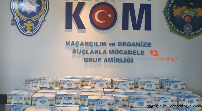 4 bin adet sahte maske ele geçirildi
