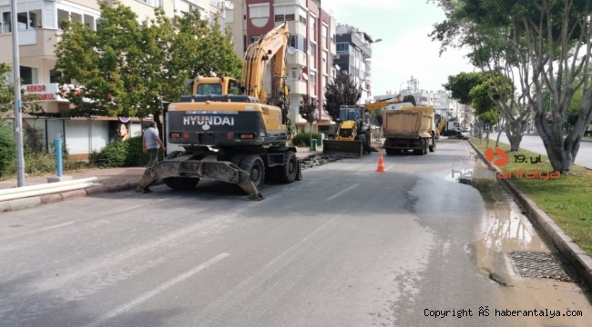 Çağlayan'daki içme suyu boru hattı yenilendi