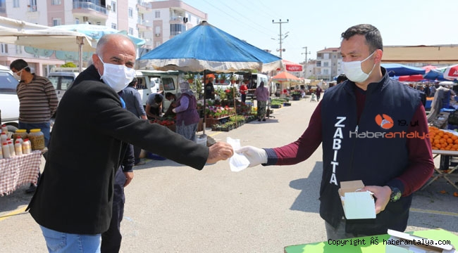 Kepez Belediyesi 27 bin 800 maske dağıttı !