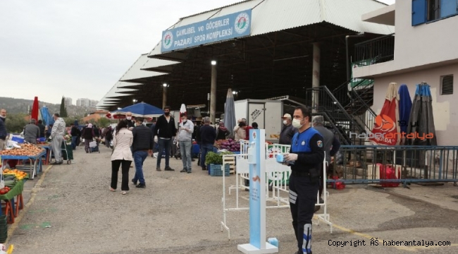 Kepez'in pazarlarına Korona virüs düzenlemesi