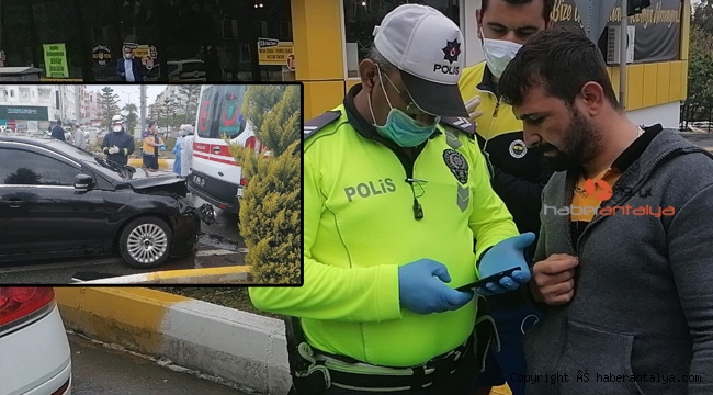 Kırmızıda geçmedim dedi, polis görüntüyle cevap verdi !