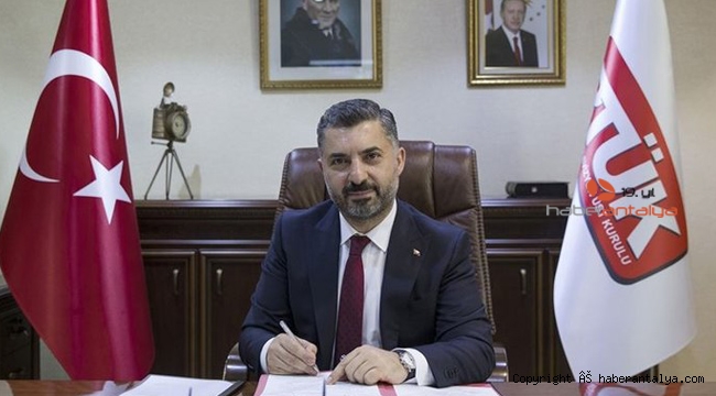 RTÜK Başkanı: 'Devleti milletiyle ayrıştırmaya devam edenlere ceza uyguladık'