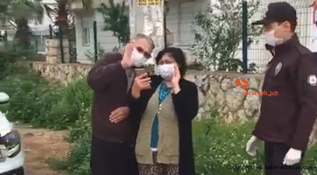 Yaşlı çiftin yeni doğan torunlarını görme isteğine bekçilerden teknolojik çözüm