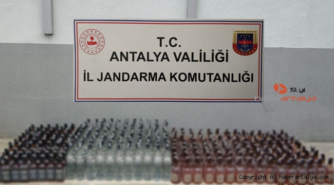 Yüzlerce litre kaçak içki ele geçirildi !