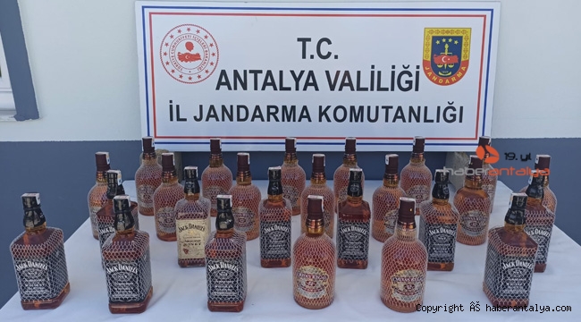 25 litre sahte içki ele geçirildi