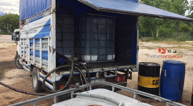 3 bin litre kaçak akaryakıt ele geçirildi