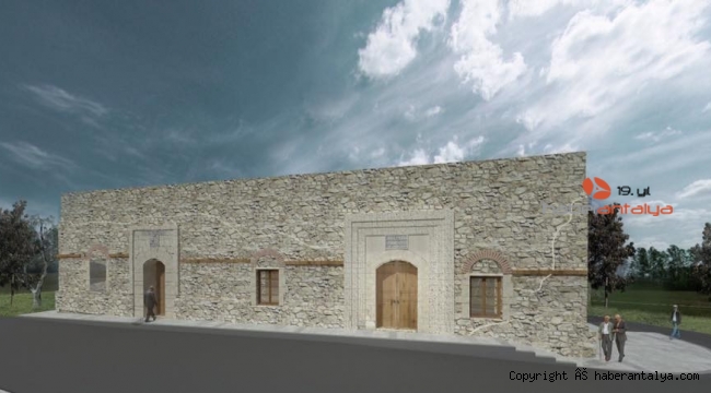 Alanya'da tarihi cami restore ediliyor