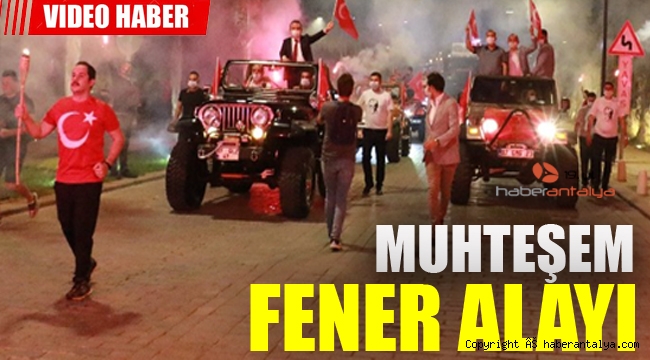 Antalya'da 19 Mayıs'a sosyal mesafeli fener alayı