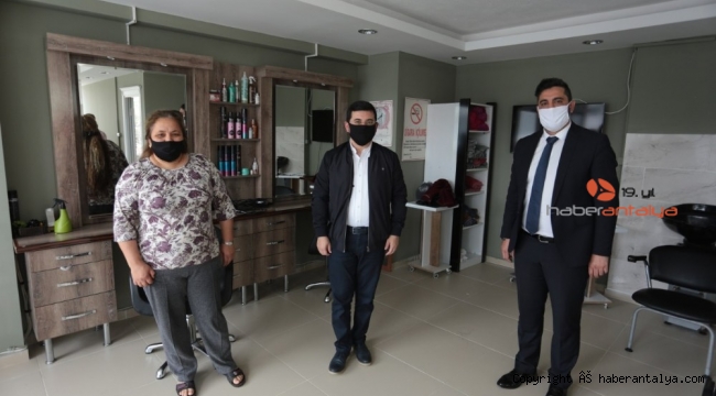 Berber ve kuaför esnafına sağlık kiti