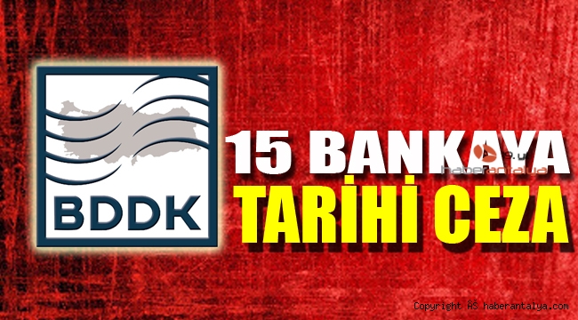 BDDK: “15 bankaya 19 milyon 650 bin TL ceza kesildi”