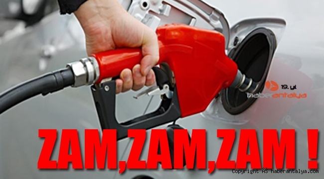 Benzin ve motorine zam