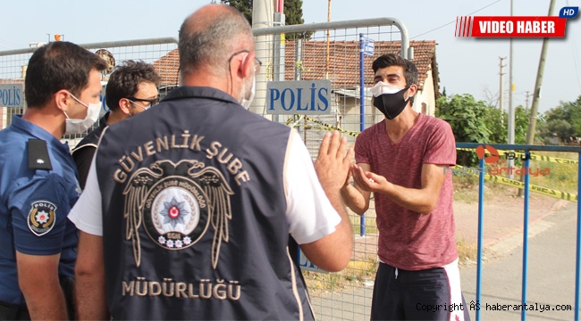 Karantina bölgesine girmeye kalkınca ağlaması da fayda vermedi !