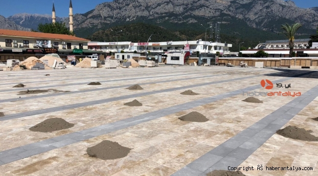 Kemer Cumhuriyet Meydanı Projesinde sona gelindi