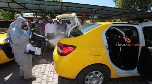 Kepez'den taksici esnafına korona virüs desteği