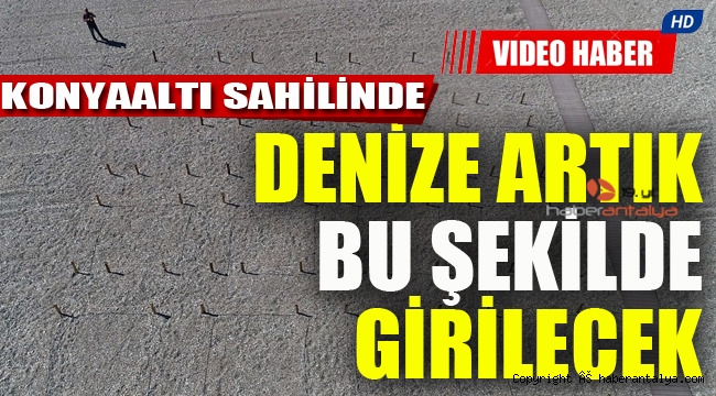 Konyaaltı Sahili, açılışa hazırlanıyor