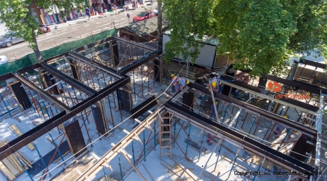 Muratpaşa Camii'nin müştemilat inşaatı sürüyor