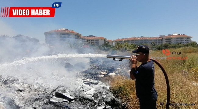 Oteller bölgesinde yangın !