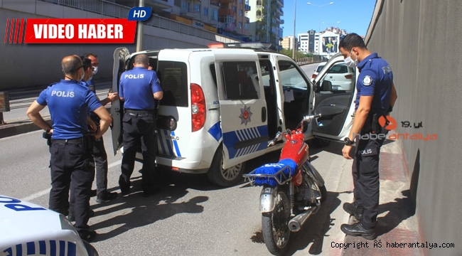 Polisten kaçan çift, motosiklet ele verdi !