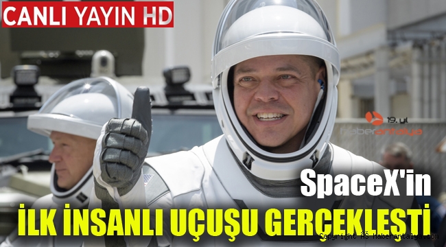SpaceX'in ilk insanlı uçuşu gerçekleşti  