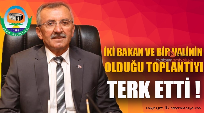 Toplantıya damga vuran olay; 'Yazıklar olsun' dedi ve ayrıldı !