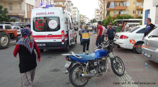 Otomobil ile motosiklet çarpıştı: 1 yaralı